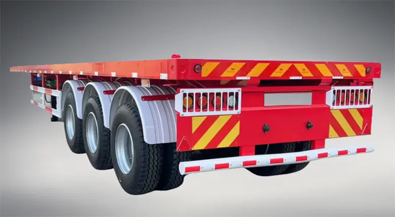 Sinotruk 40FT 3 Axle Flatbed Semi Trailer
