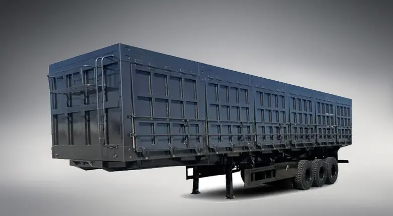 Sinotruk 3 Axle Transport Cargo Side Wall Fence Semi Trailer