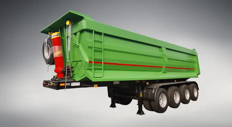 Howo 45cbm Steel Dump Tipping Semi Trailer