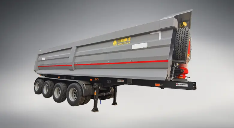 Howo Dump Semi Trailer 40 Cubic Meter