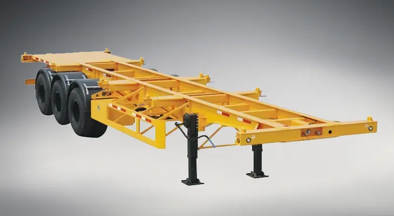 Sinotruk 3 Axle Container Skeleton Semi Trailer